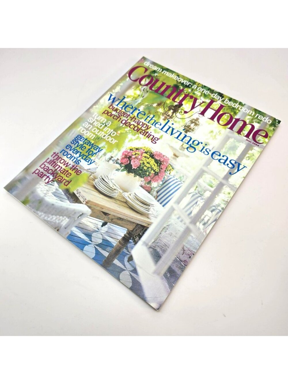 Country Home June 2004 Magazine Porch Decorating Ideas CM2297